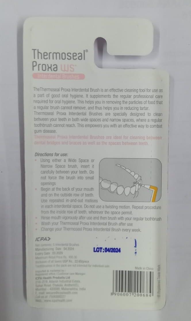 Generic Thermoseal Proxa Wide Space (WS) Manual Brush For Adults, Pack Of 3