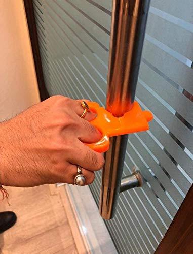 MEENAMART.COM MEENAMART.COM 2 Finger Design Car Door Open Multifunction Covid Key(Pck of 2)