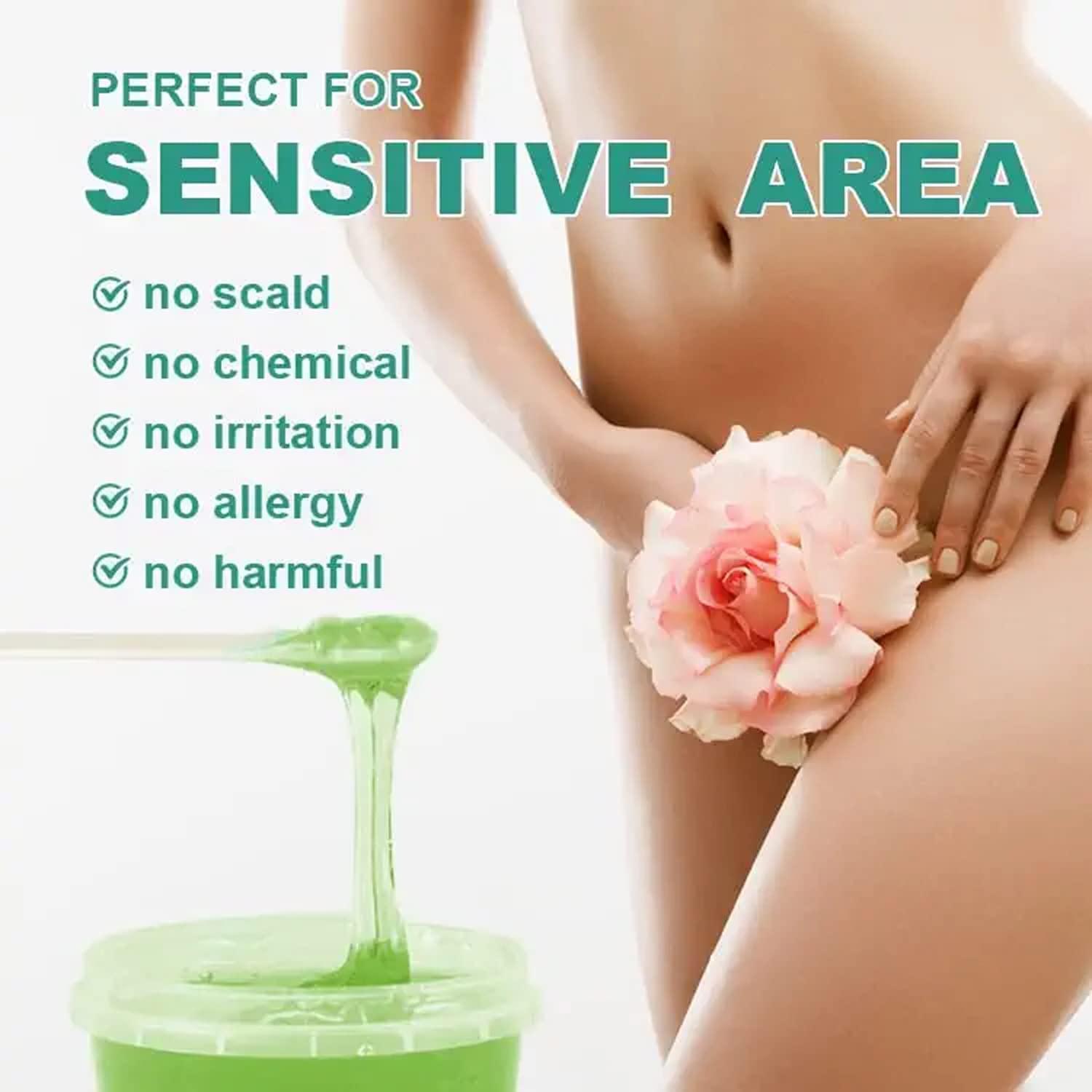 Generic Professional Hard Wax Beans For Beautiful Skin Green Wax Strips