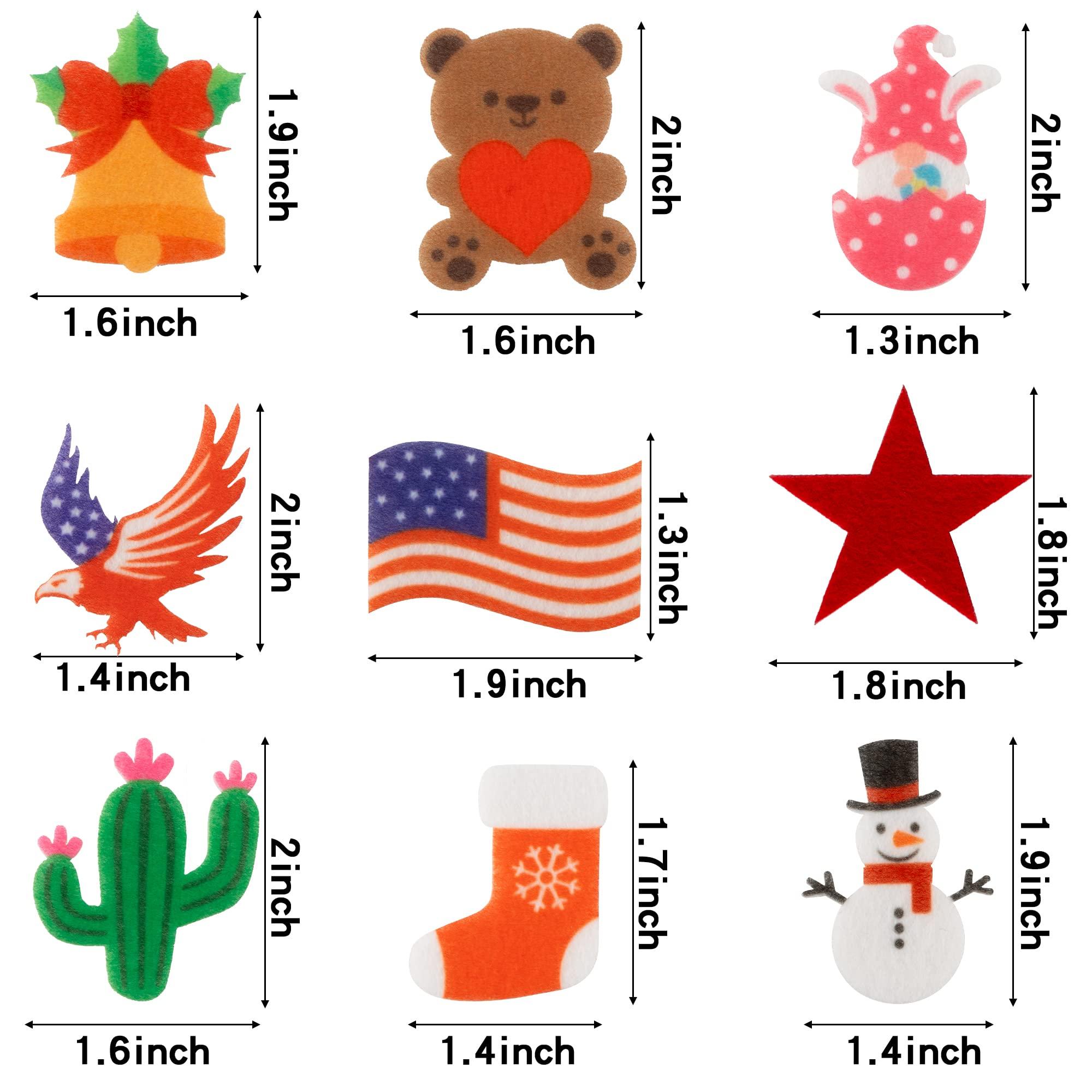 W1cwey W1cwey 44pcs Seasonal Icons for Felt Letter Board Cute Easter Message Board Decorations Easter Decor for Changeable Letter Board Spring Holiday Accessories Icons (Board Not Included)