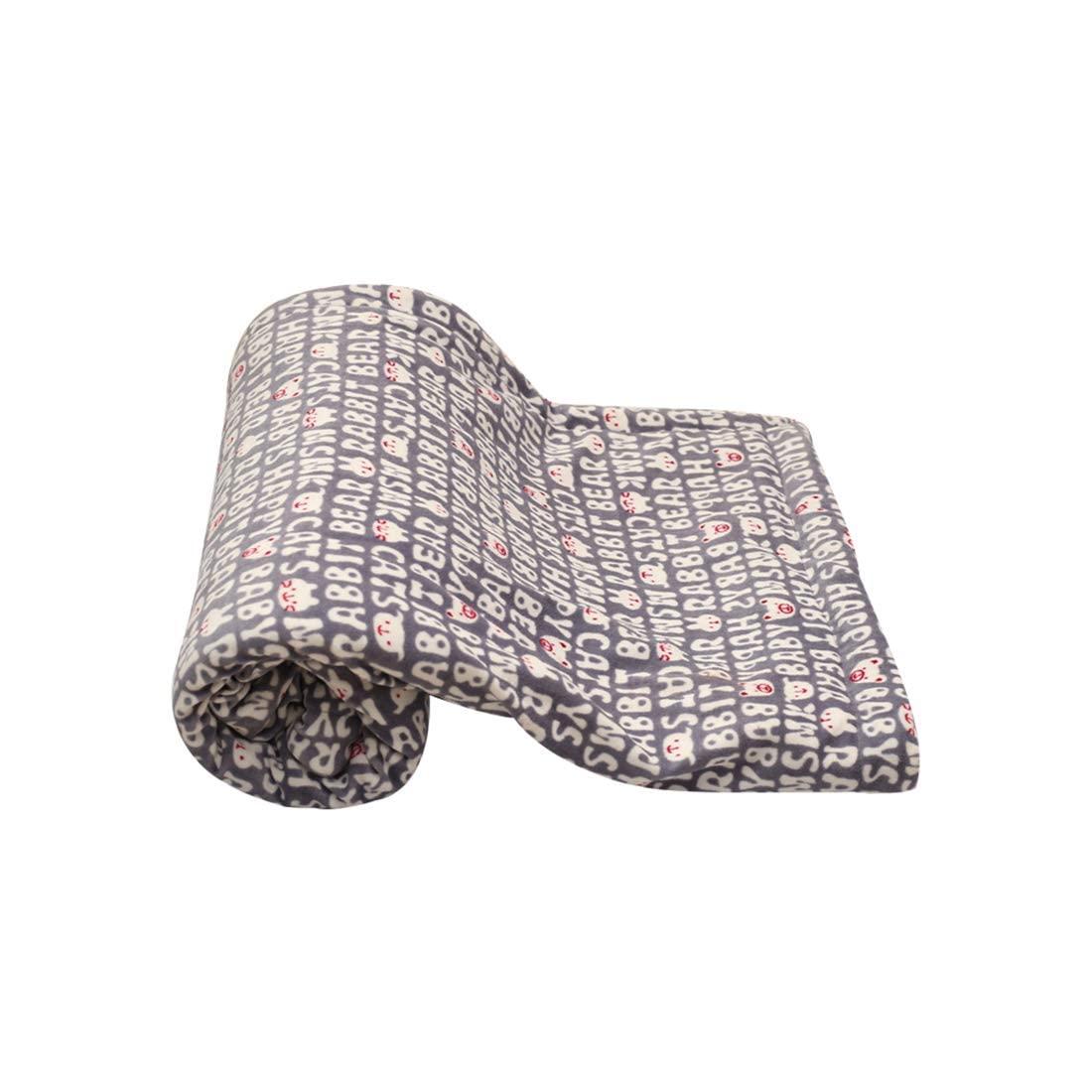 Mee Mee Mee Mee Ultra Soft Plush, Lightweight & Super Comfortable Baby Blankets, Swaddle for Infant & Toddler (Grey) 75X100 CM