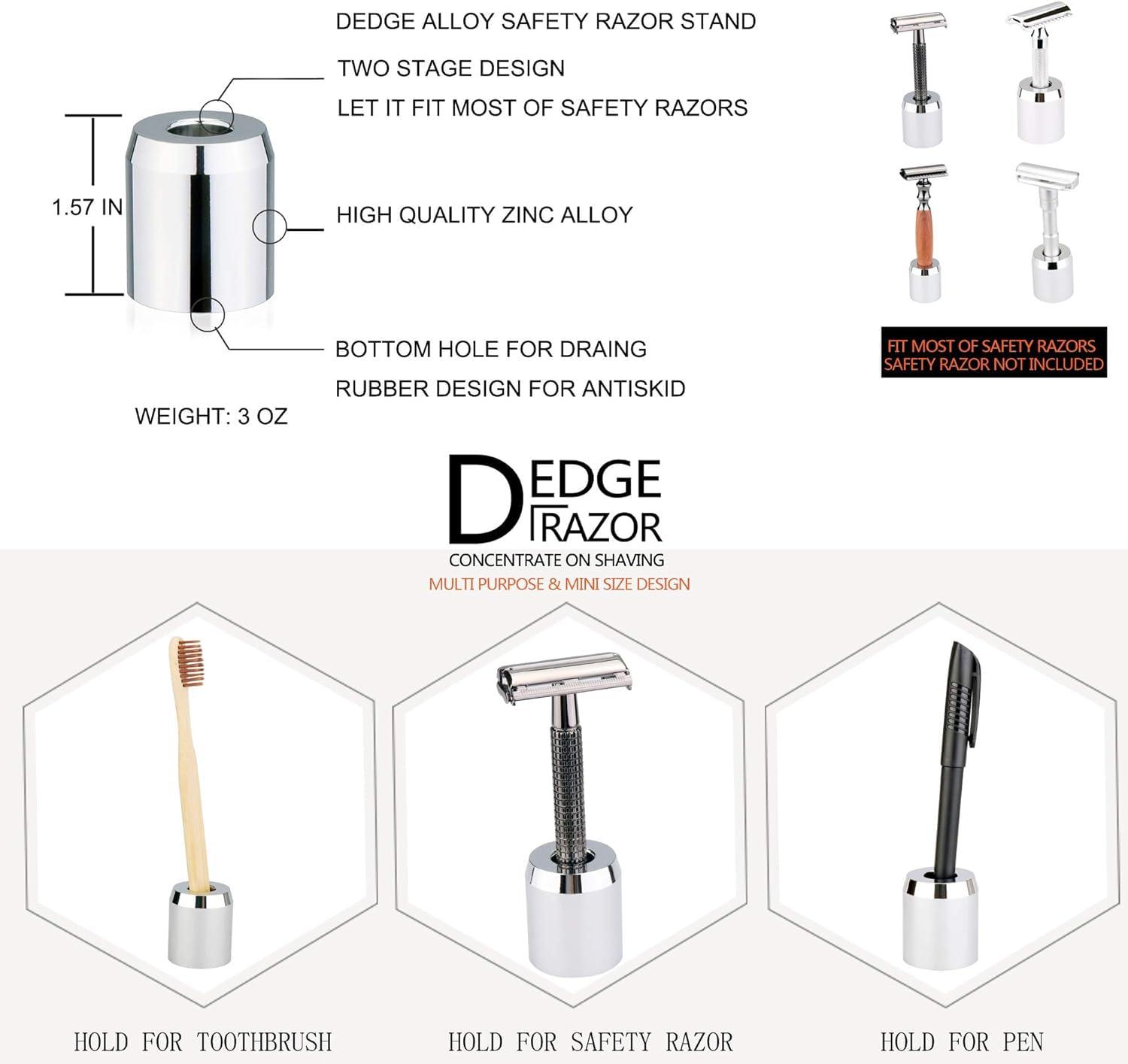 DEDGE Dedge Alloy Safety Razor Holder Stand for Safety Razor (Razor not included)