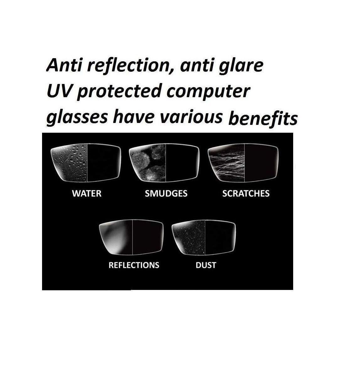 Glasswear Glasswear Reading Glasses For Men 1.00 1.25 1.50 1.75 2.00 2.25 2.50 2.75 3.00 Square Brown Anti Glare Reading Glasses For Men & Women Anti Fog Anti Reflection UV 400 (0.50)