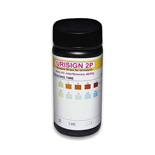 URISIGN Urisign Urine Test Strips Protien and Suger Reagent Strips for Urinalysis 50 Strips
