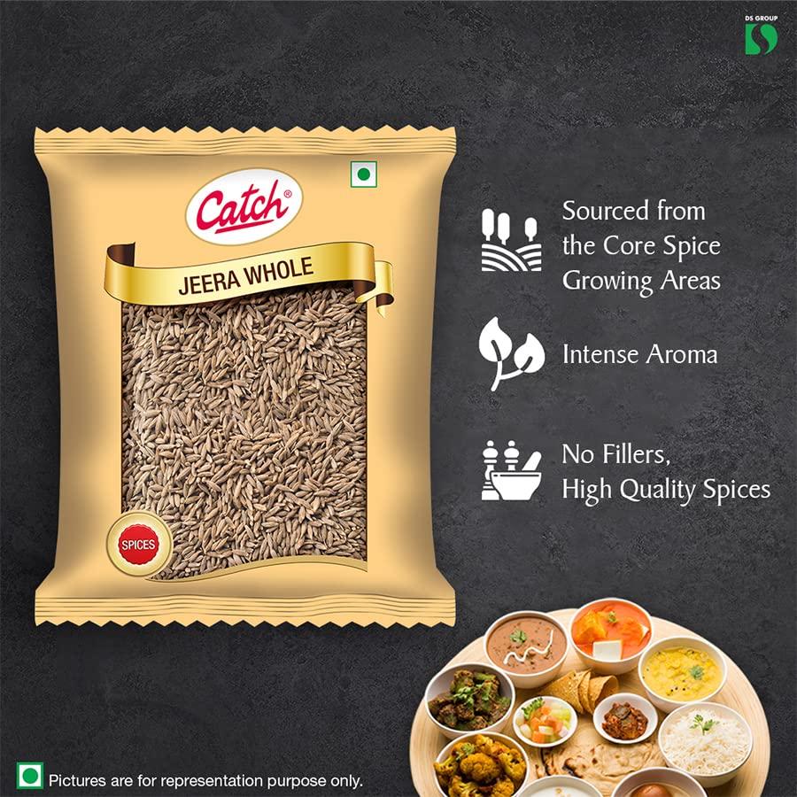 catch Catch Cumin Whole | Jeera Whole, 200g & Catch Rock Salt | Pink Rock Salt Premium | Sendha Namak 1 Kg
