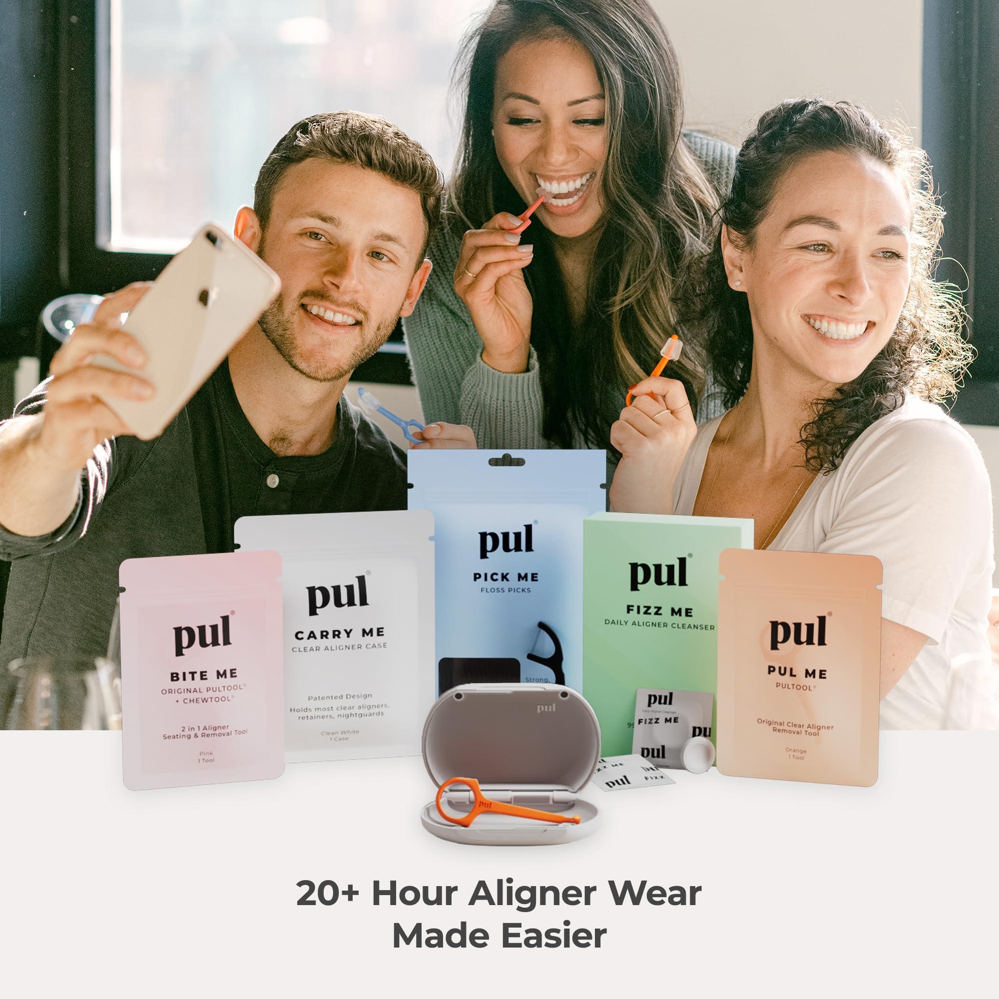 The Pultool Clear Aligner Removal Tool for Invisalign by PULTOOL - Smile Direct Club Removal Tool - Invisible Aligner Remover - Aligner Remover - Retainer Remover - 3 Pack