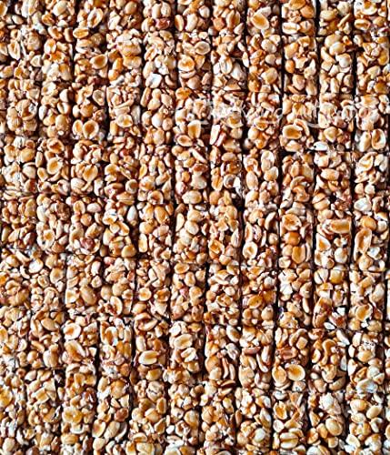 K.S K.S Kovilpatti Special Kadalai Mittai (Groundnut Chikki Candy) - Burfi - Pack of 3 x 250gm (750 GM)