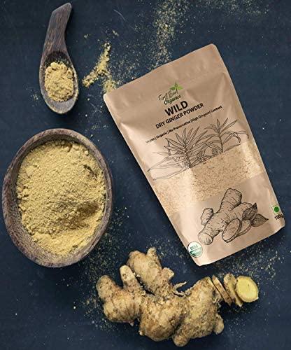 First Bud Organics First Bud Organics Dry Ginger Powder | High Gingerol Content | Organic Ginger Powder 250 GM Pack of 7