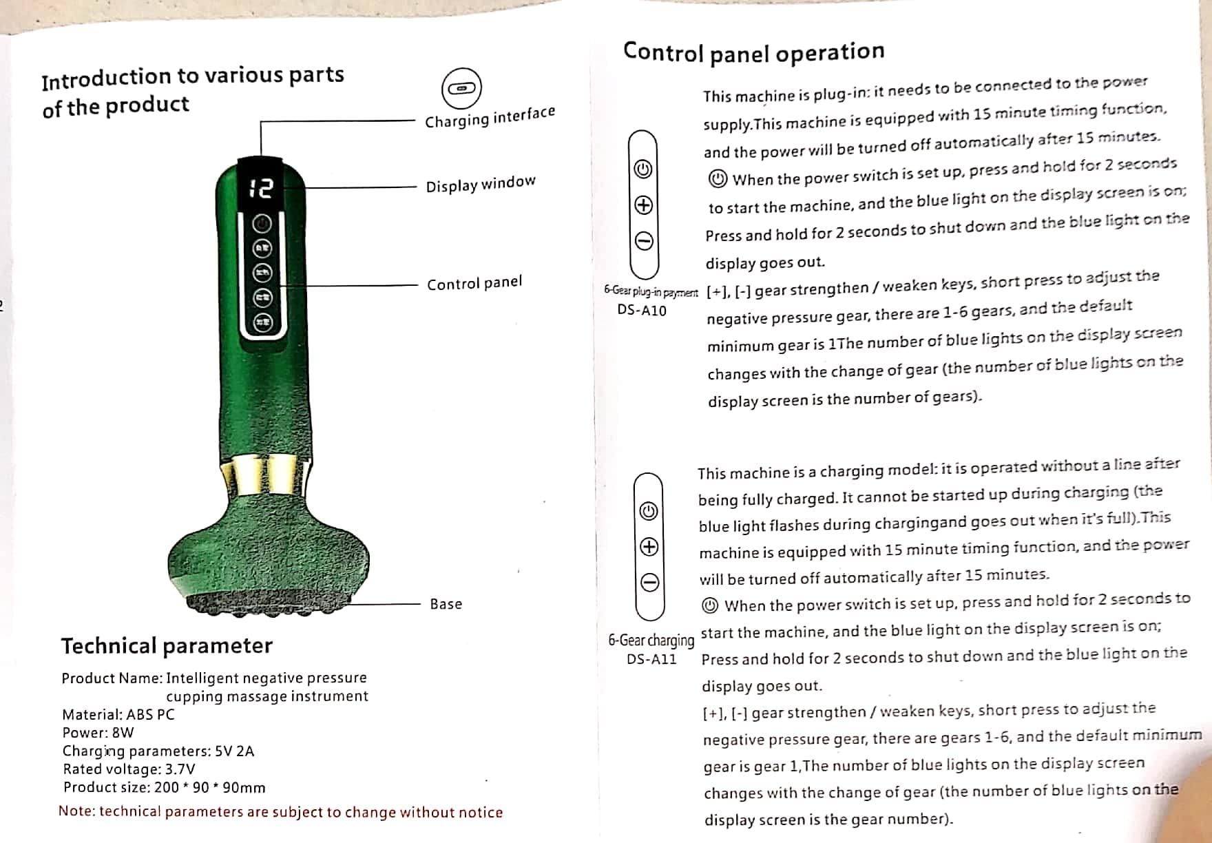 Acupressure Health Care Product Acupressure Health Care Product Intelligent Negative Pressure Cupping Massage Instrument