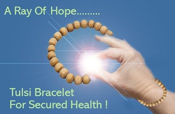 SUSHITO GLOBAL TRADE SUSHITO GLOBAL TRADE Naturaly Oxygen Generator Tulsi Seeds & Beads Bracelet For Health Care Shield. Repel Mosquitoes Also.(0.7 mm)