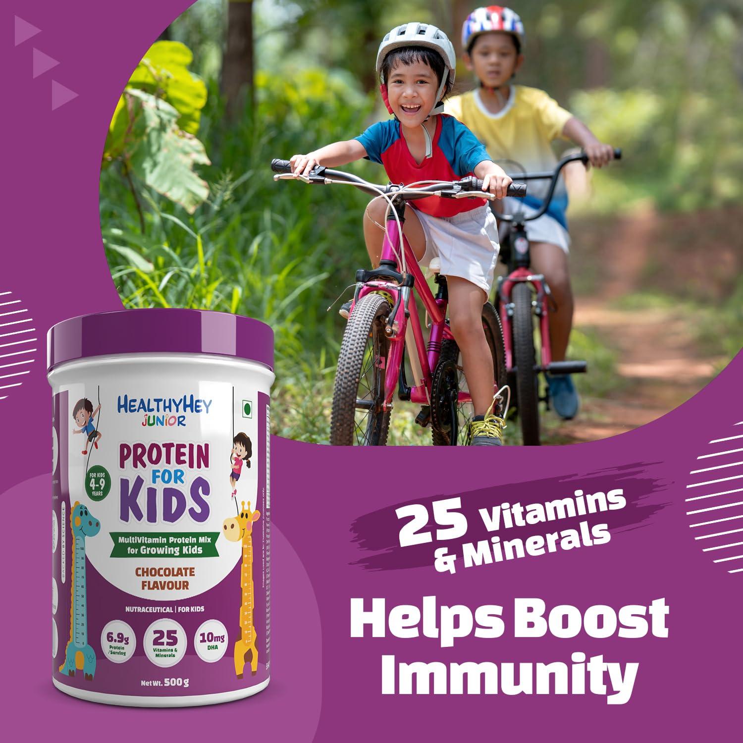 HealthyHey HealthyHey Junior Protein Powder for Kids - Chocolate Flavour - 500g