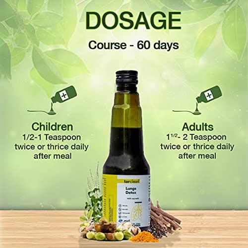 Le-vanza Food & Herbals Tar Clean For Lungs Detox | Lungs Cleaner |Tar Free Syrup | Sugar Free |Cough | Breathlessness |Lungs Detox For Smokers | Covipro Immunity Booster (Combo)