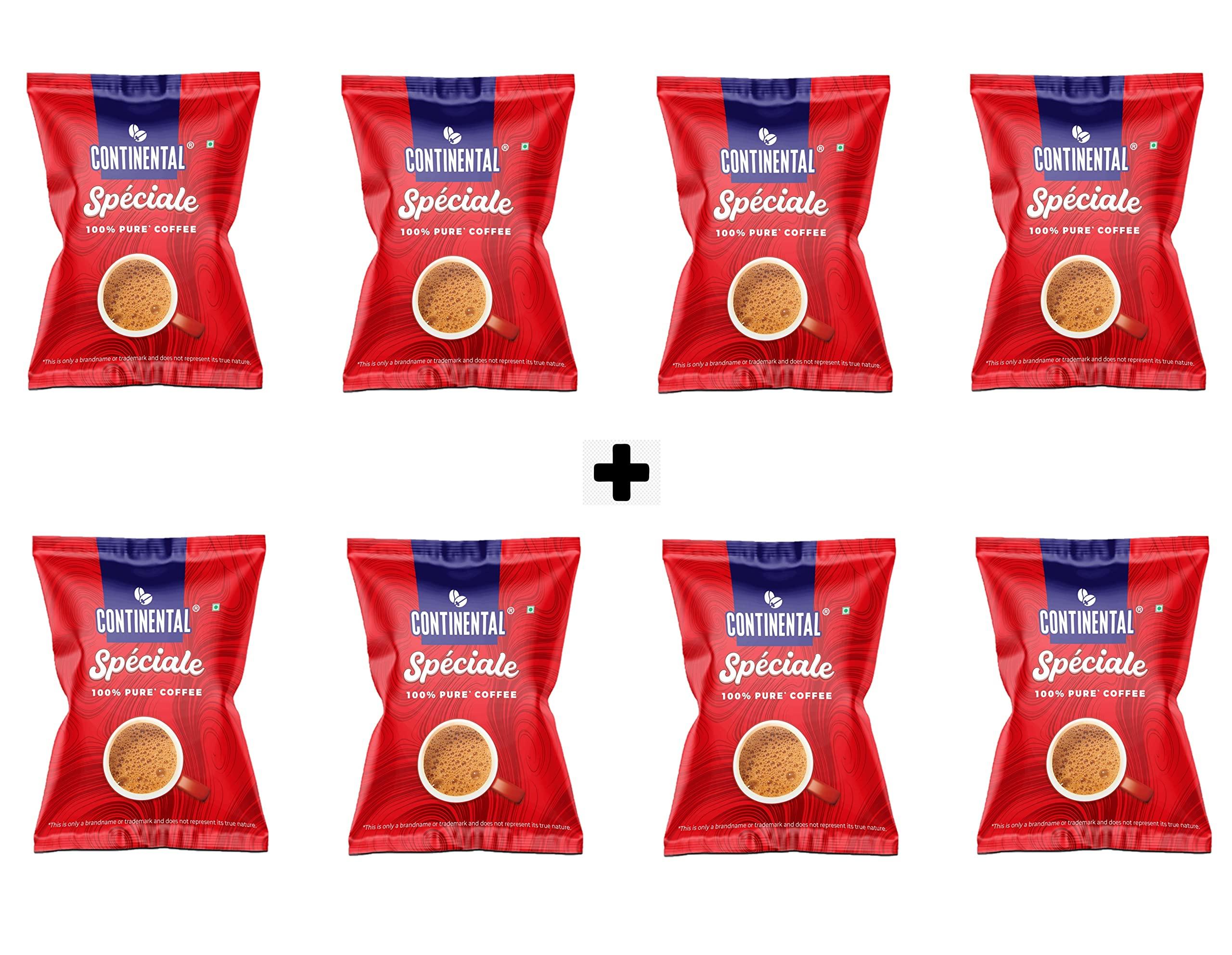 Continental Coffee Continental Coffee Speciale Instant Coffee Powder 50g Pouch | BUY 4 + GET 4 FREE | 100% Pure Coffee | PACK OF 8 | 400gm