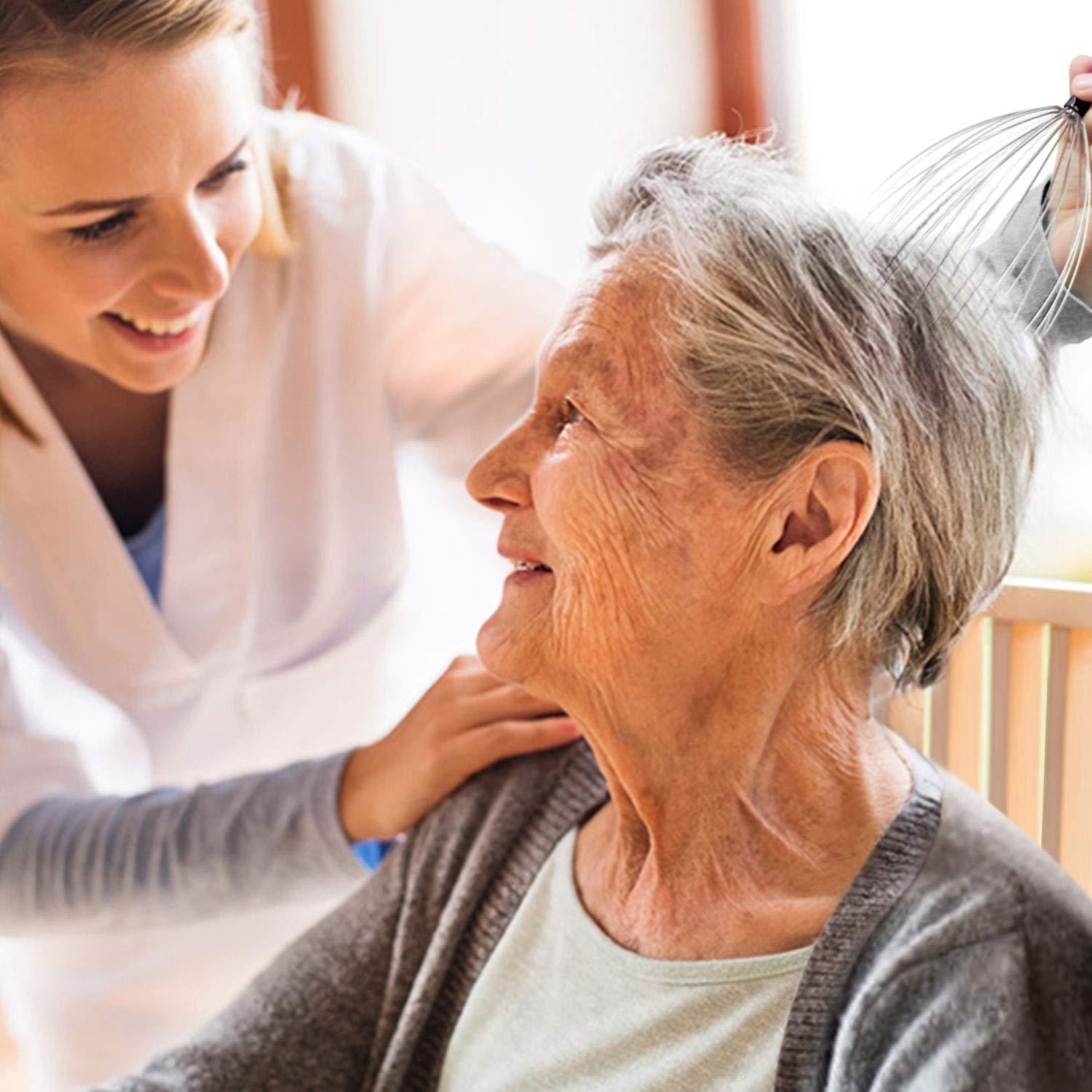 NICEMOVIC NICEMOVIC Scalp Massager, Head Massager Scratcher Tingler with 20 Fingers, Hair Scalp Scratcher for Deep Relaxation and Stress Relief(Black)