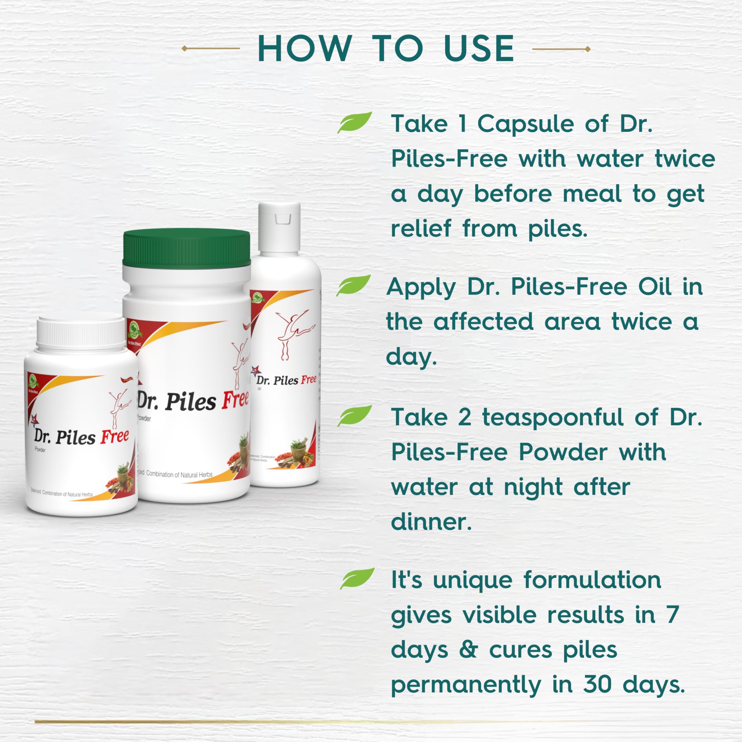 8848 8848 Dr Piles Free Herbal Remedy | Powder | Capsule | Oil (Pack of 1)