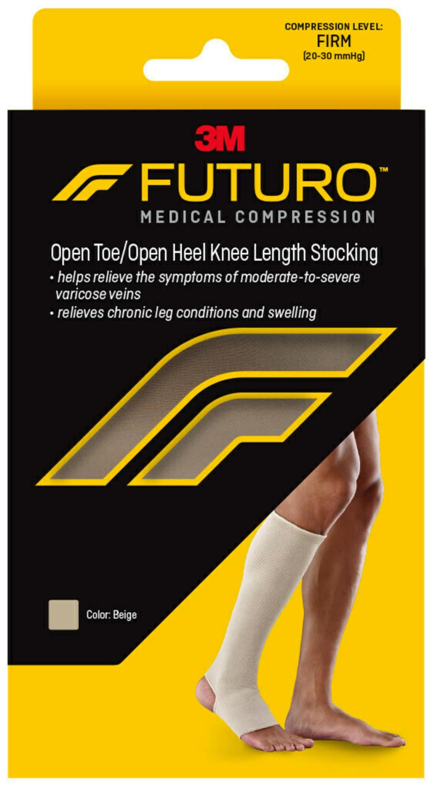 Futuro Futuro Therapeutic Open Toe/Open Heel Knee Length for Men and Women, Large