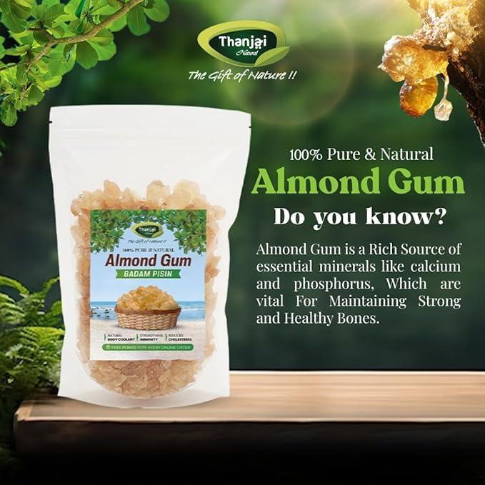 Thanjai Natural Thanjai Natural Almond Gum 250 Grams Badam Pisin Badam Gum Best First Quality Pure, Natural
