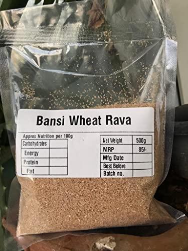 Generic Shivansh Organic Bansi Wheat Rava / Sooji (500gm)