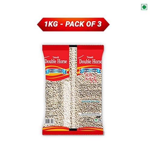 Tenali Double Horse Tenali Double Horse Urad Gota Whole 1 Kg Pack of 3