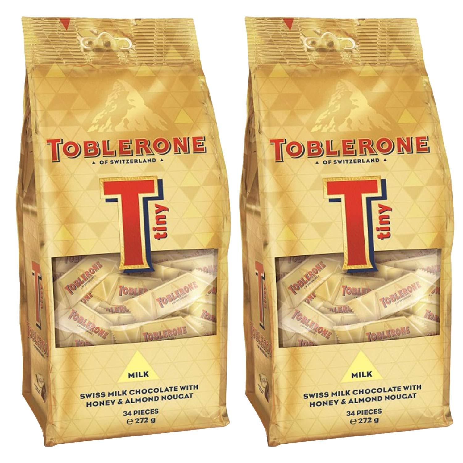 Toblerone Toblerone Swiss Milk Chocolate with Honey & Almond Nougat Pouch, 2 X 272 g