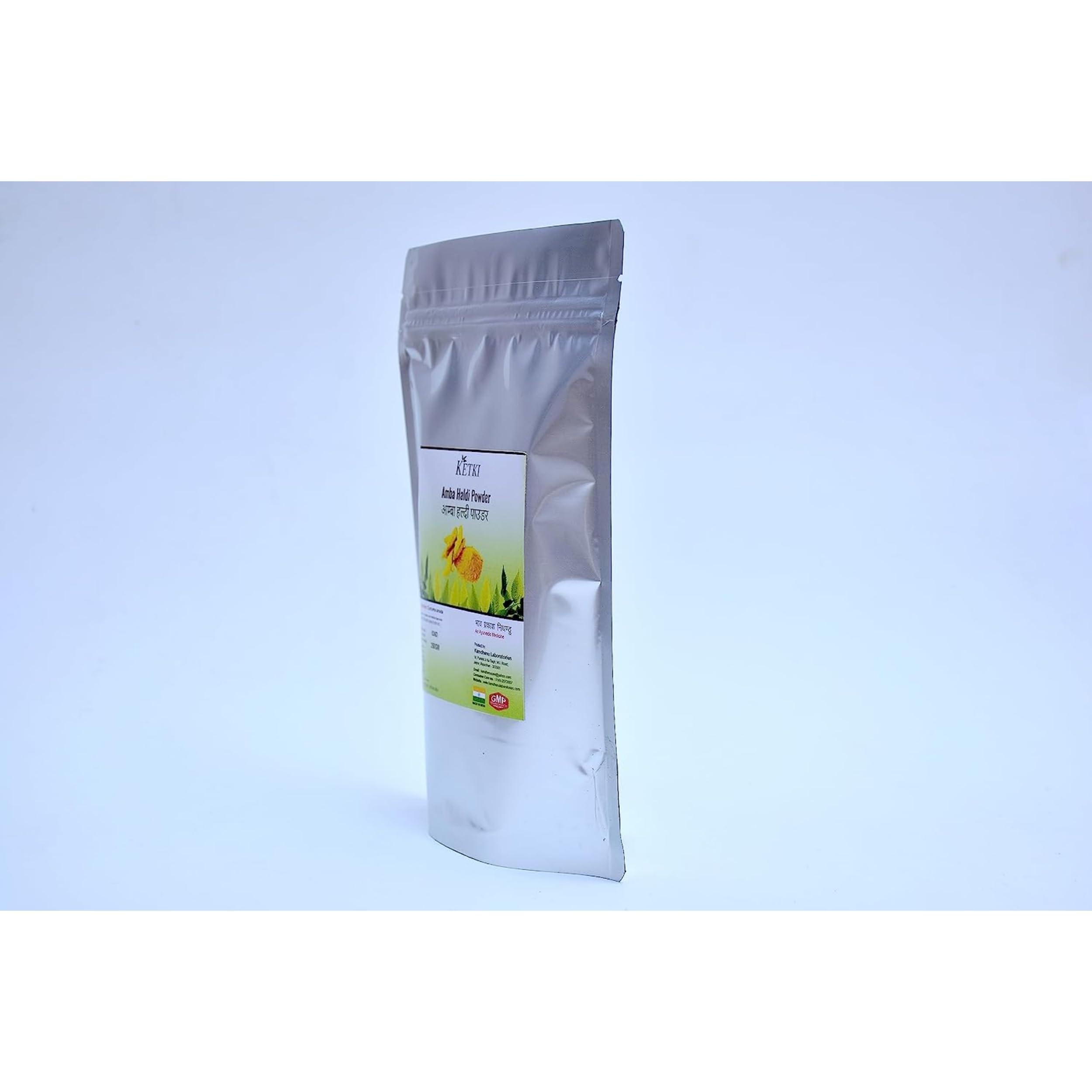 KETKI Ketki Amba Haldi Powder 100 grams, Pack of 1 | Curcuma amada/Mango Ginger/Jangli Haldi/kasthuri manjal/Curcumin