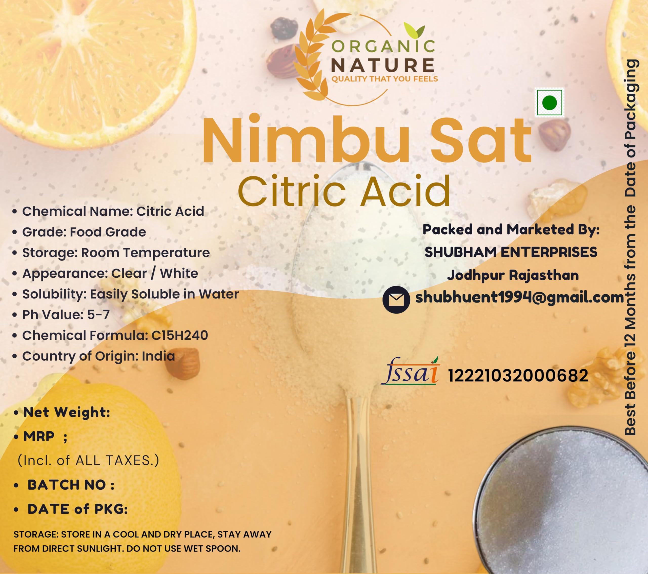 organic nature ORGANIC NATURE Citric Acid Nimbu Sat nimbu ka salt tatri (pack of 900 gram)