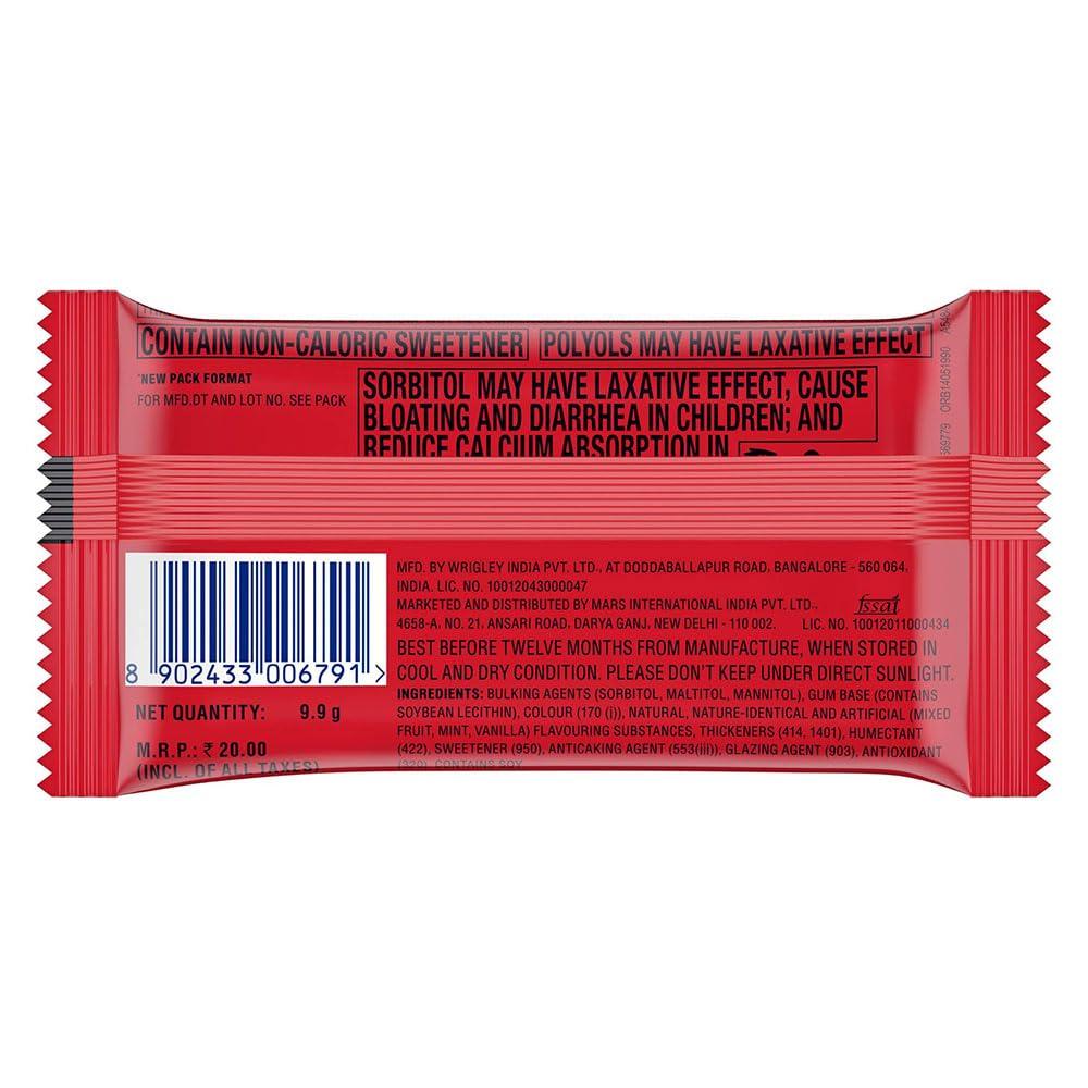 Orbit Orbit Sugar Free Chewing Gum Pack | Mixed Fruit Flavour Gum | Chewing Gums for Clean and Healthy Teeth | Easy to Carry and Pocket Friendly | 9.9 g | Pack of 30