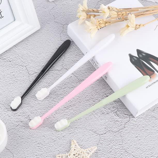 Mahadaha MGI Ultra Soft Kids Ultra Soft Toothbrush, Extra Soft Toothbrushes with Small Heads Bristles with Soft Tongue Cleaner for Toddler and Upwards (Pack Of 2 Multicolor)