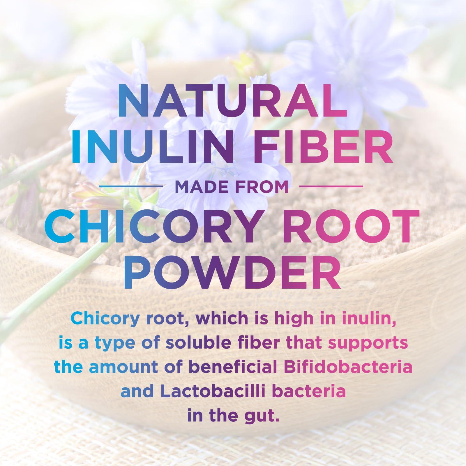 Nature\'s Nutrition Fiber Gummies for Adults Extra Strength Inulin Gummy 300mg - Natural Dietary Fiber Supplement for Natural Digestion Support - 60 Gummies