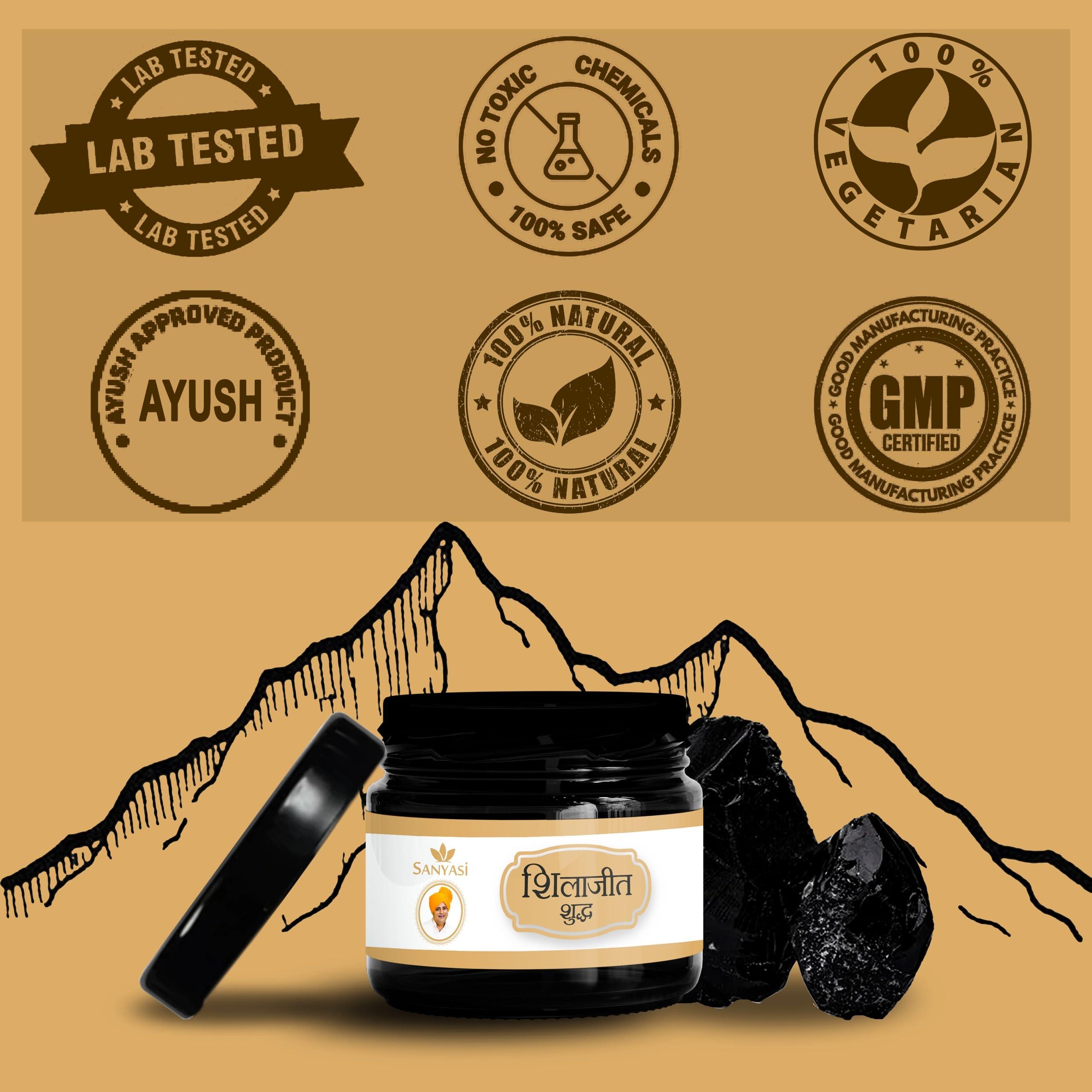 Sanyasi Sanyasi Ayurveda Shilajit Shudh Pure Resin 20g