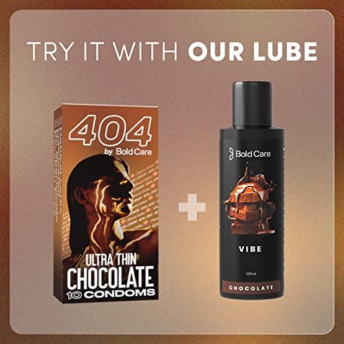 Bold Care Bold Care 404 Super Nano Thin Condoms For Men - 50 Microns - 10 Units - Intense Fit - Barely There Feel + Bold Care 404 Super Ultra Thin Chocolate Flavored Condoms For Men - 60 Microns - 10 Units