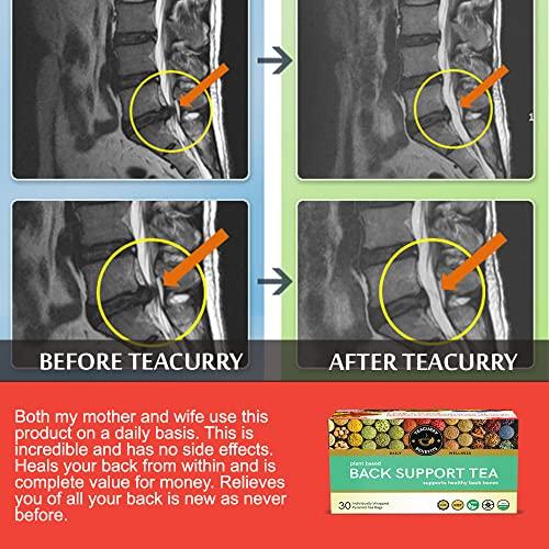 TEACURRY TEACURRY Back Pain Tea (100 Grams, 50 Cups) - Helps with Back Pain, Sciatica, Herniated Disc-Tea For Bones
