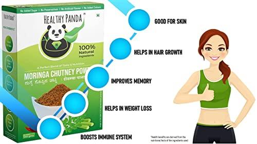 HEALTHY PANDA HEALTHY PANDA 100% Natural Pudina Chutney Power / Mint Leaves Chutney Powder (100 g x 4)
