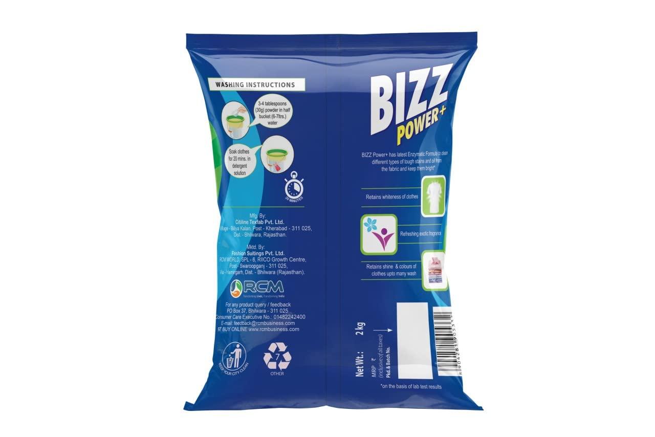 MAAN ORGANIC FARMS New Bizz power plus washing Powder(2 kg)