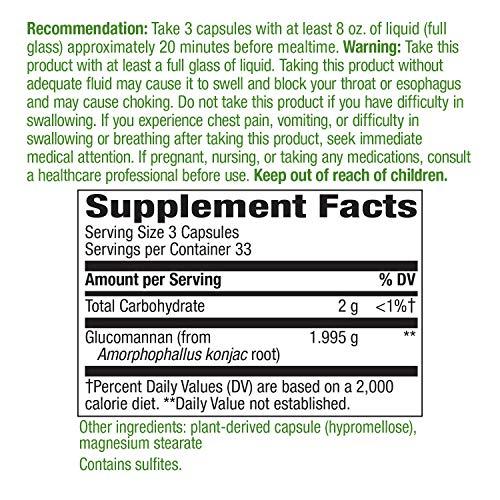 NATURE'S WAY Nature's Way Glucomannan Konjac Root 665 mg (Pack Of 100 Capsules)