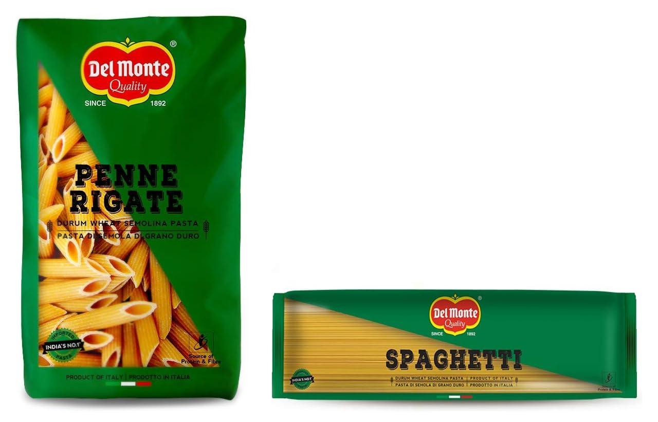 Del Monte Del Monte Penne Rigate Pasta (Imported), 500g & Del Monte Spaghetti Pasta (Imported), 500g