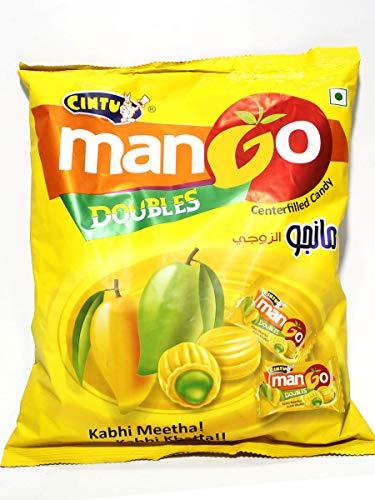 Cintu Cintu Mango Doubles Centerfilled Candy - Pack of 150 + Cintu Mangolik Candy 160 - Pack of 150 + VIN Pulippu Mittai Sour Candy 100 pieces