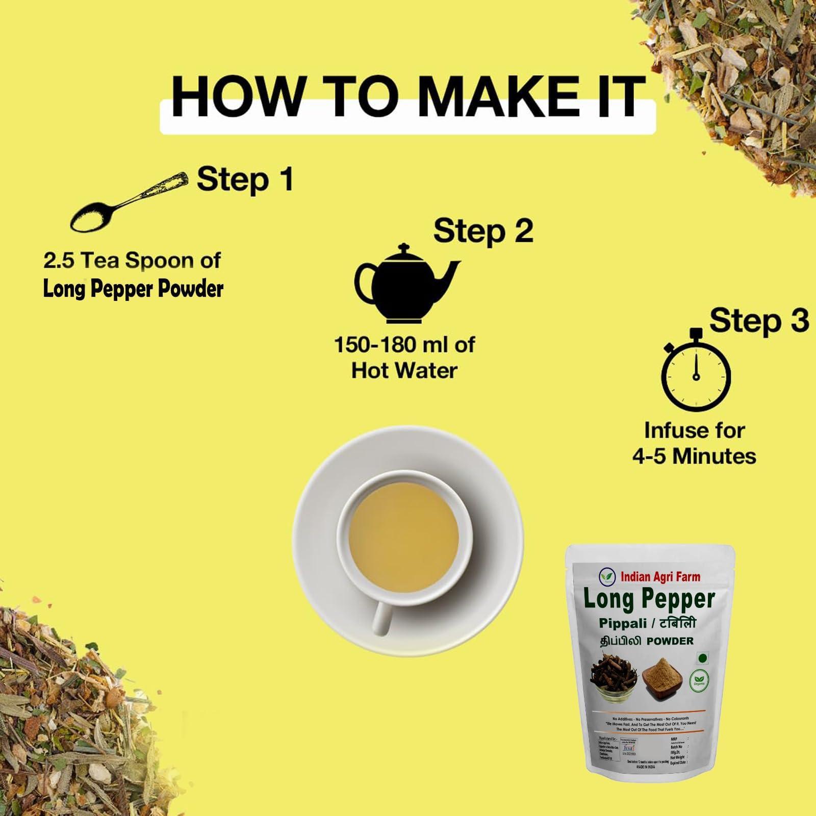 IAgriFarm Iagrifarm Long Pepper Powder - 250 gram - Thippili/Pipal Badi/Pippali Powder