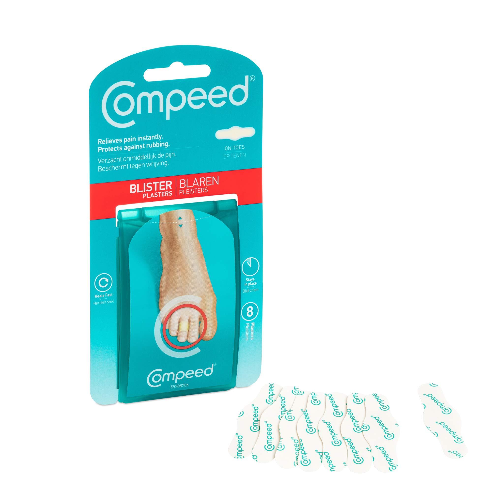 Compeed Compeed Blister Bandage For Finger Rubbing Protection, Breathable Foot Finger Protector Hydrocolloid Bandage For Men, Women N Kids, Pack Of 8 Pc