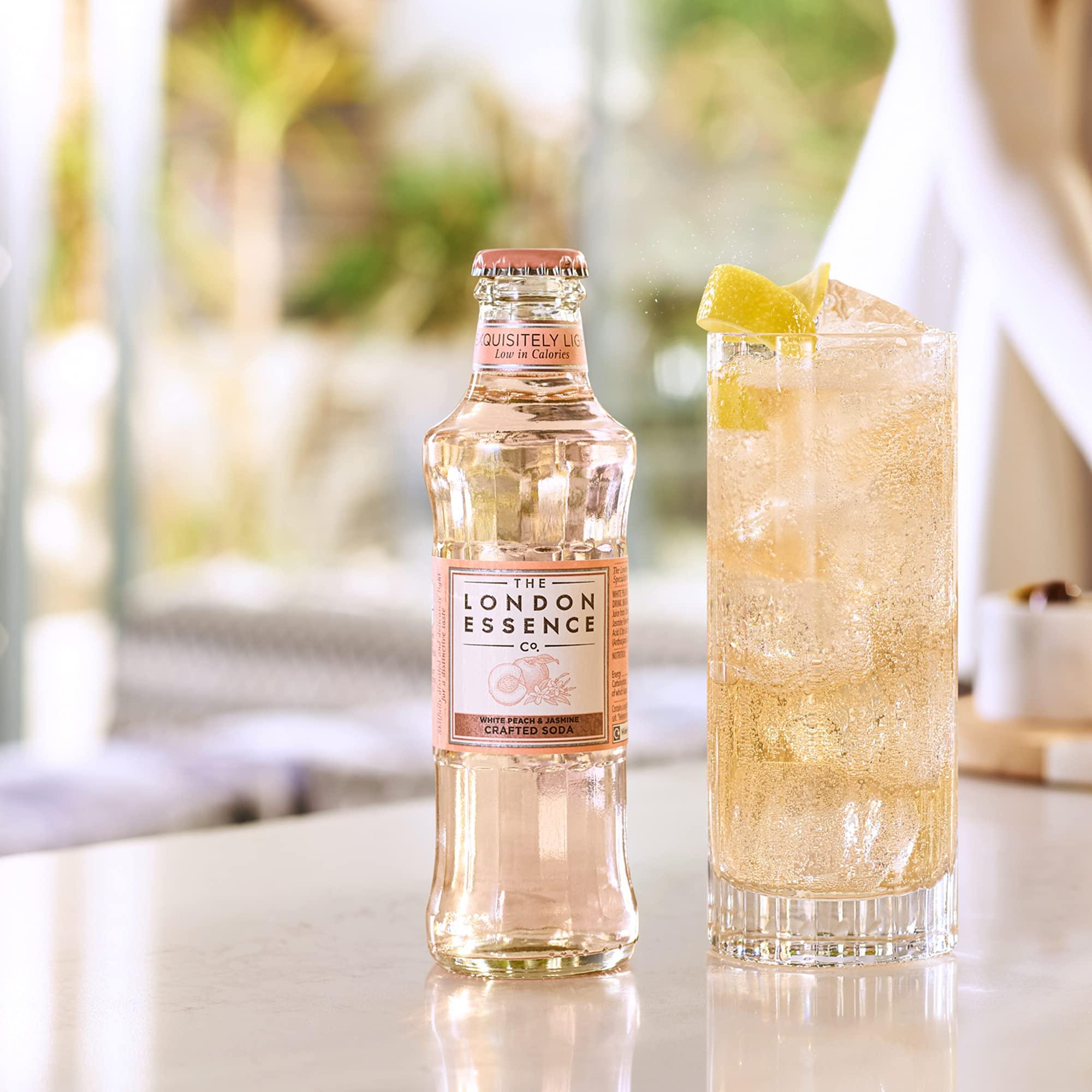 The London Essence Co. The London Essence Co. White Peach & Jasmine Crafted Soda, 6.76 fl oz / 200 ml