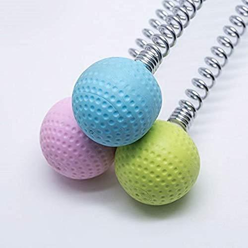 Thrifty Shopper Thrifty Shopper Long Handle Golf Ball Hammer Body Relaxation Acupressure Massager Manual Massage Hammer Golf Ball Massage Body Neck Back Spring Massage Stick-Green