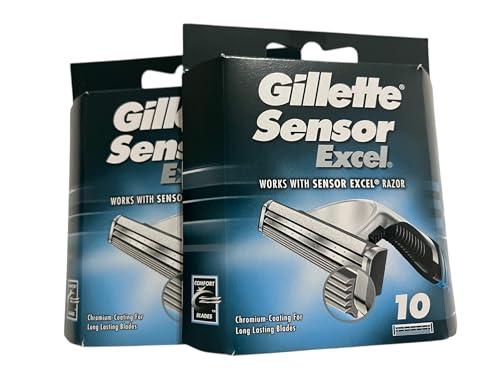 Gillette Gillette Sensor Excel Razor Shaving Badle 2 Count (Pack Of 10) - Men
