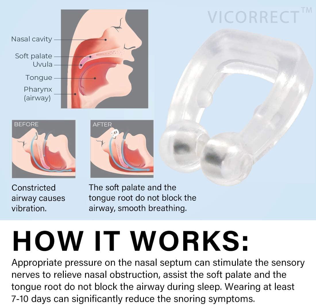 HUBTURE HUBTURE Anti Snore Nose Clip | Silicone Magnetic | Anti Snoring Device For Ease Breathing