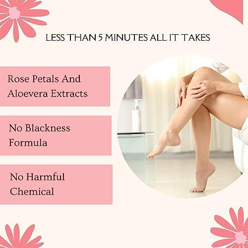 PurePINK PurePINK Organic Hair removal Cream | With No Itching Formula | No Side Effects | No Odour Pack Of 2 (60gm each)