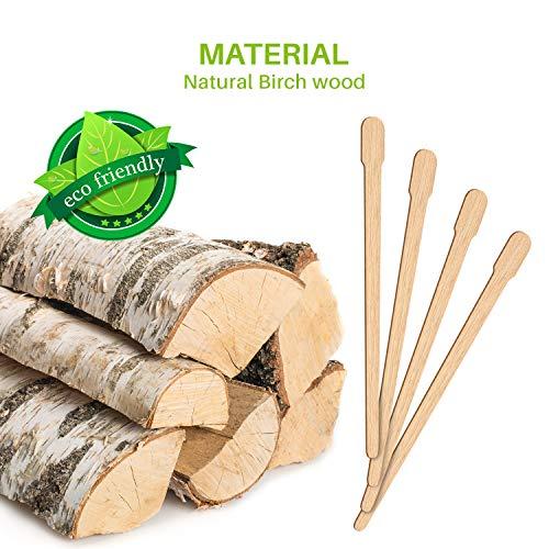 Mibly Mibly Wooden Wax Sticks 200 Pack - Eyebrow, Lip, Nose Small Waxing Applicator Sticks for Hair Removal and Smooth Skin - Spa and Home Usage (Pack of 200)
