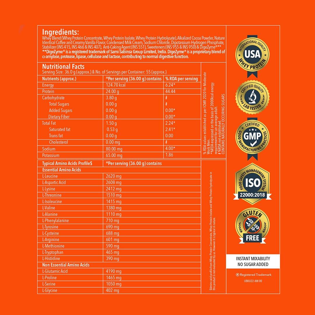 Proathlix Proathlix Universal Blend Whey Protein Powder for Men and Women (Caf Mocha, 1KG), No of Servings 27, Whey Isolate, Whey Concentrate, Whey Hydrolysed