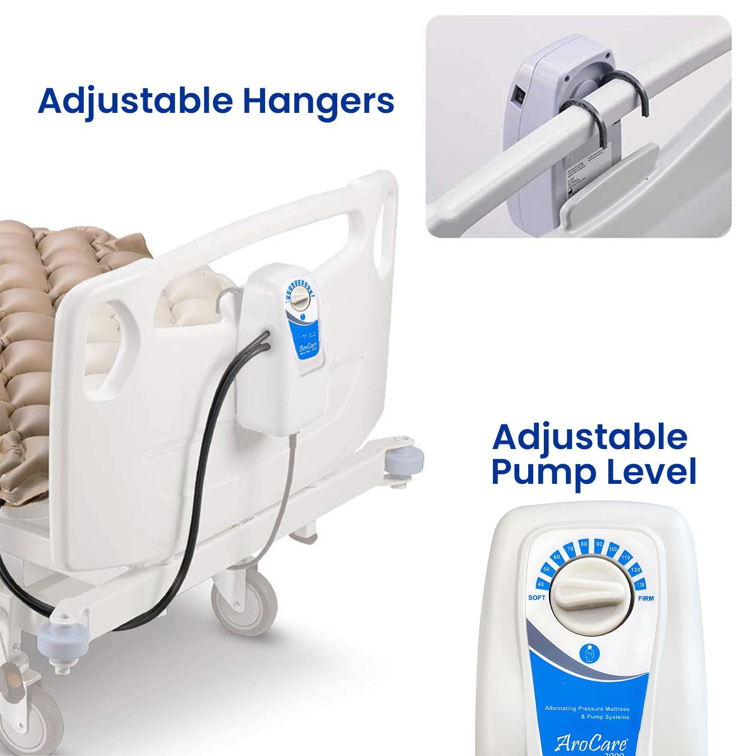 PARAMOUNT INCOFIT Paramount ARO Care Anti Decubitus Bubble Air Mattress for Patients Bed Sore with Pump | Anti Bedsore Anti-Decubitus Mattress Pad, Inflatable Air Bed | Bubble Mattress- 1 Year Warranty