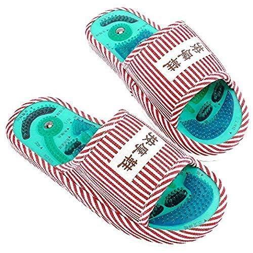DHAVL DHAVL 1 Pair Acupressure Foot Massage Slippers Acupuncture Acupoint Massage Sandals Shoes Reflexology Health Shoes for men Women Popular in The World