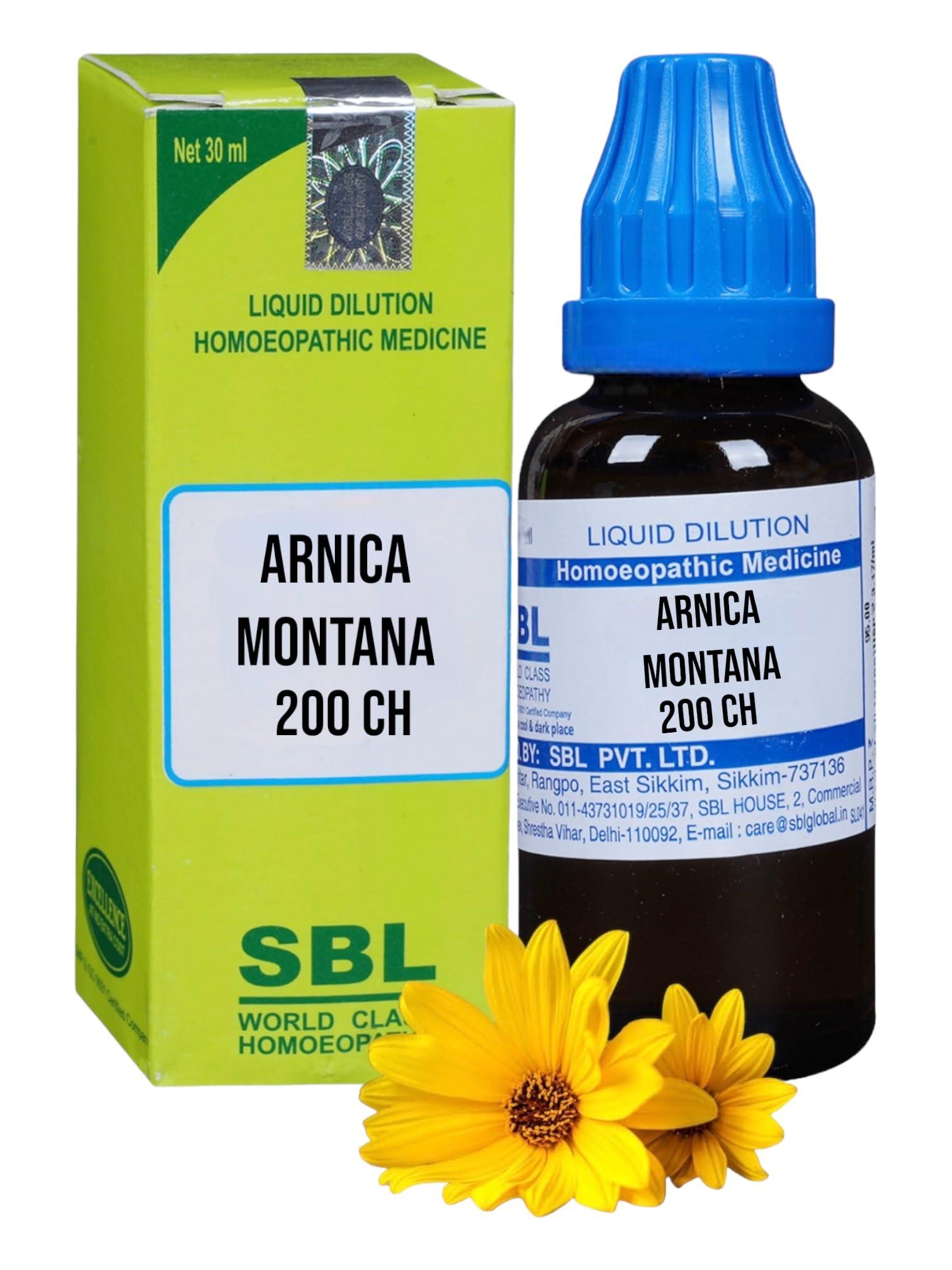 HOMOCOS SBL Arnica Montana 200 CH Homeopathic Medicine (30ml) - Set of 1 Bottle