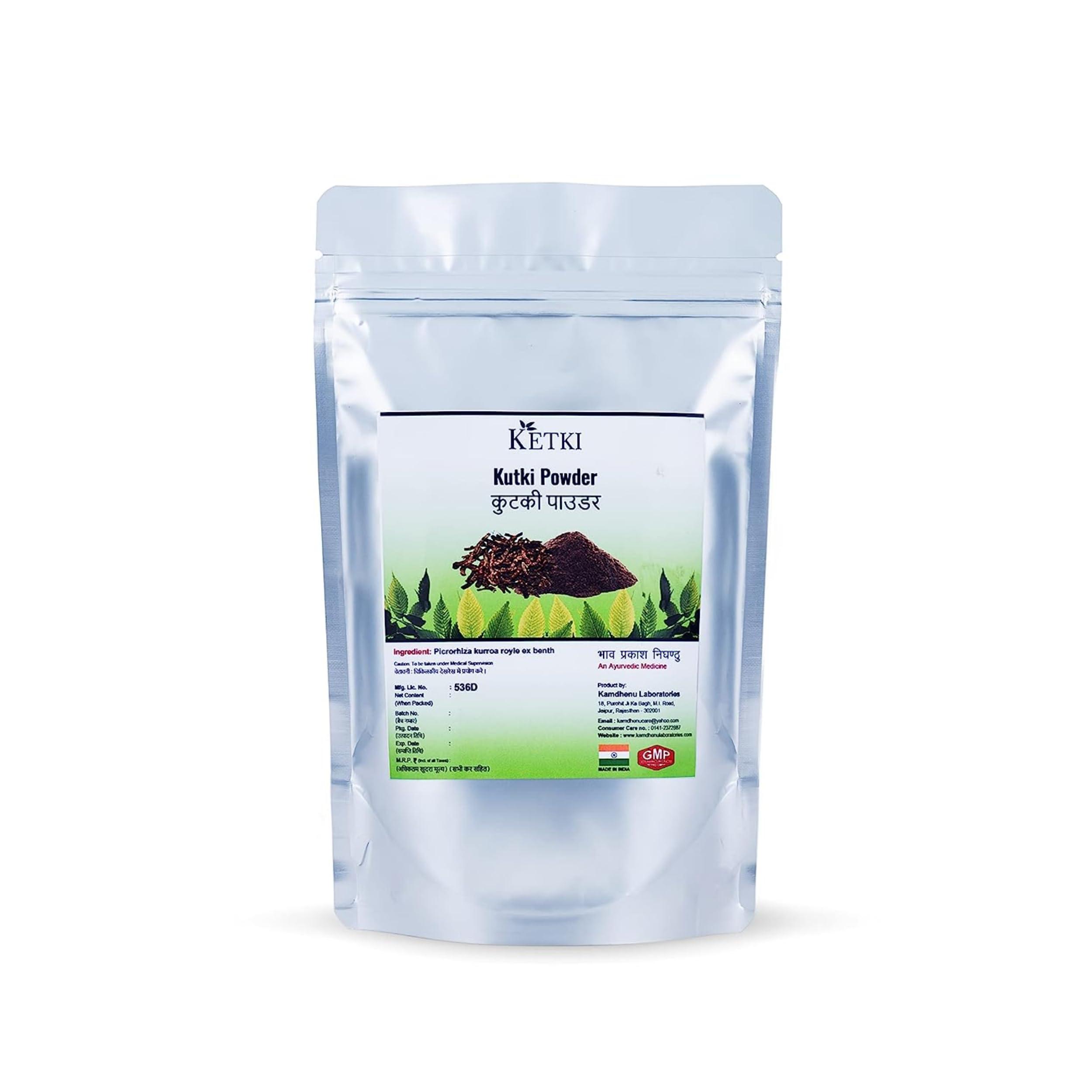 KETKI Ketki Kutki Powder | Picrorhiza Kurroa | Liver Health and Detox| Katuki powder For Digestion 250 grams